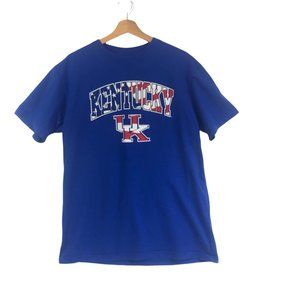UK University of Kentucky Wildcats Short Sleeve Blue Tee